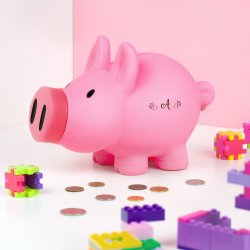 Ttirelire rose personnalisée pour une nièce pour son anniversaire