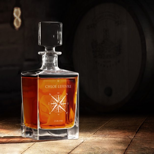 Carafe à whisky Cube avec gravure pour femme pour anniversaire