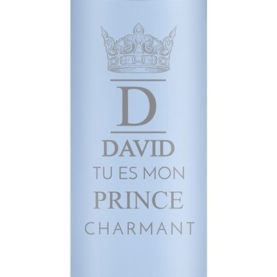 Mug isotherme bleu personnalisé avec un affichage LED pour un ami pour la Saint-Valentin