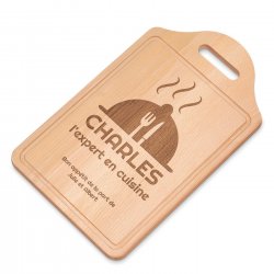 Planche en bois à découper personnalisée pour l'anniversaire d'un homme