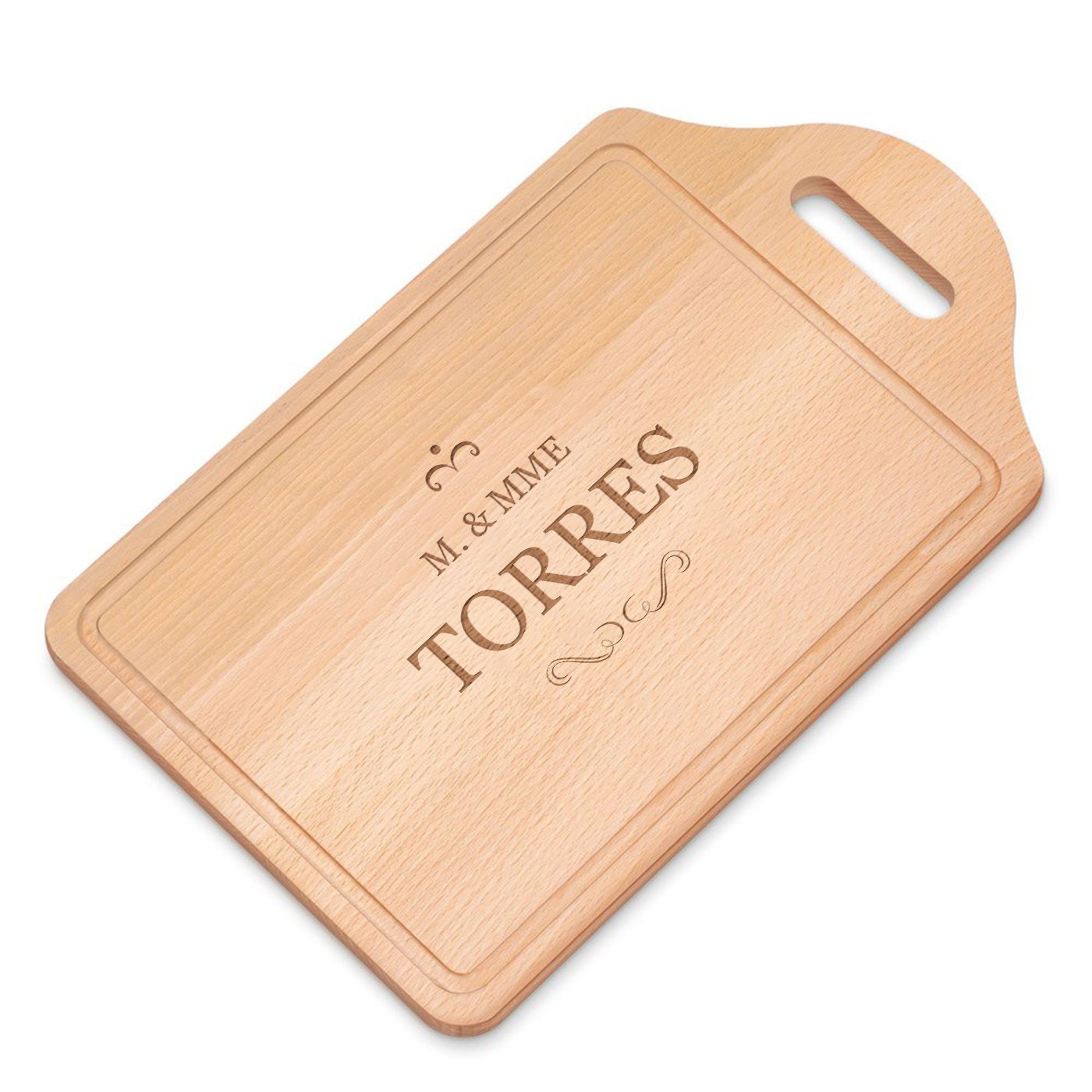 Planche en bois à découper personnalisée pour un mariage