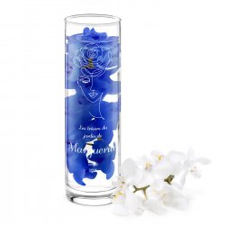 Vase en verre personnalisé pour l'anniversaire d'une femme