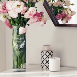 Vase en verre personnalisé pour une meilleure sœur