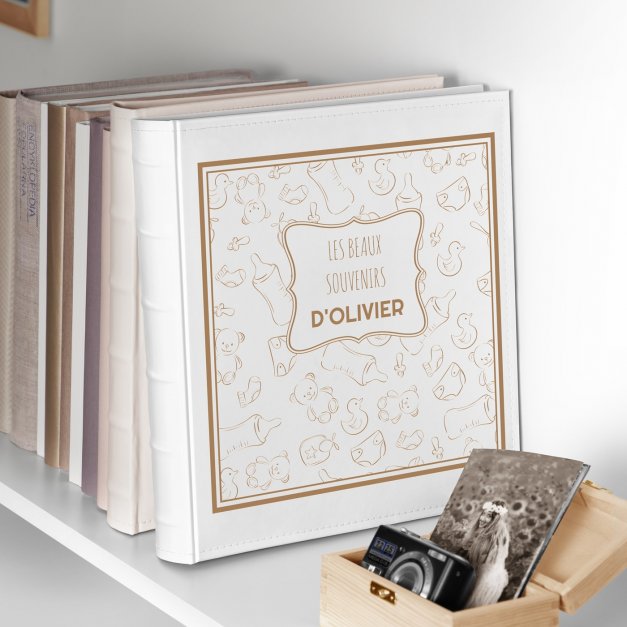 Album photo grand format avec personnalisation pour un garçon pour son anniversaire
