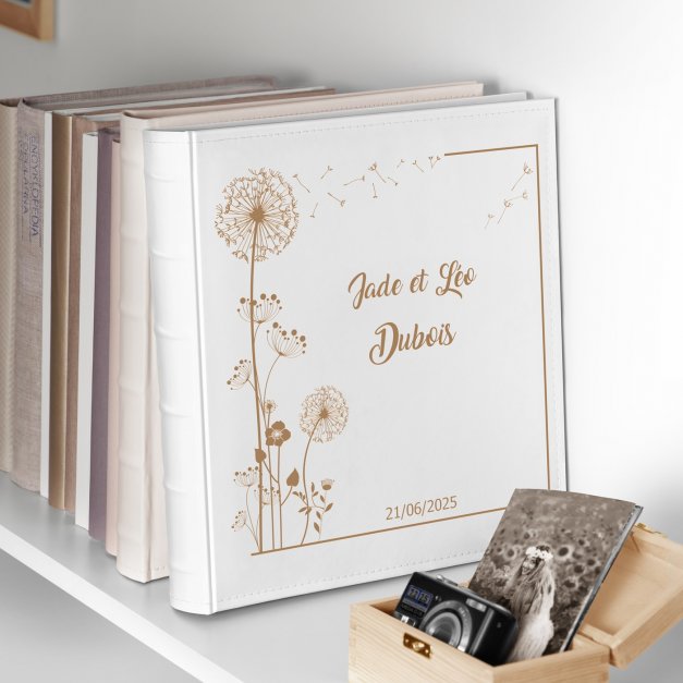 Album photo grand format avec personnalisation pour amis pour une crémaillère
