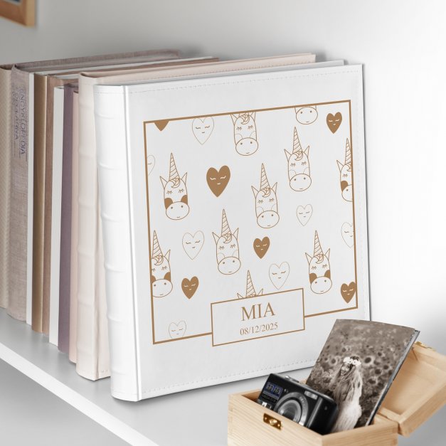 Album photo grand format avec personnalisation pour l'anniversaire d'une fille