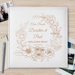 Album photo grand format avec personnalisation pour l'anniversaire de mariage des parents