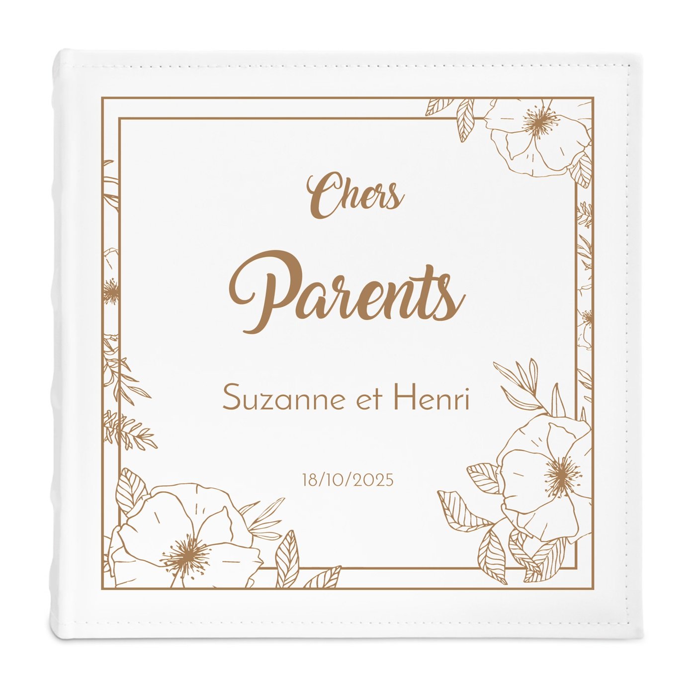 Album photo grand format avec personnalisation pour parents et grands-parents