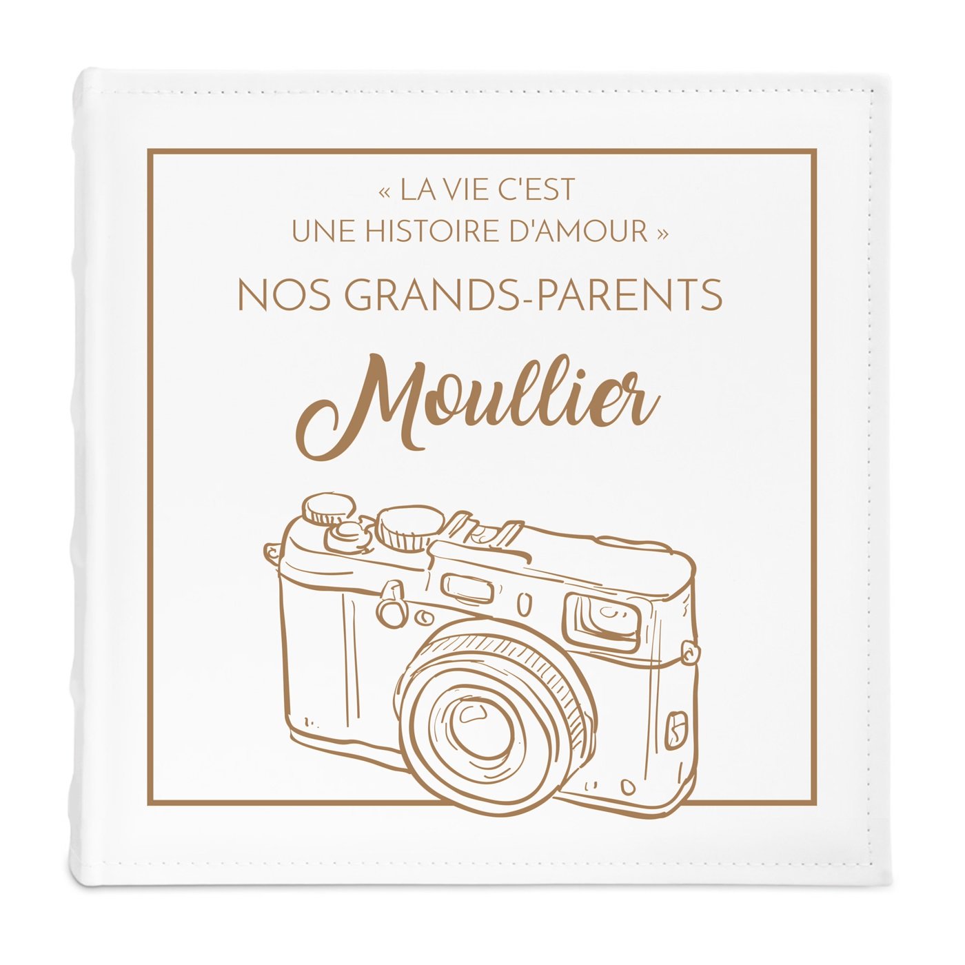 Album photo grand format avec personnalisation pour des grand-parents