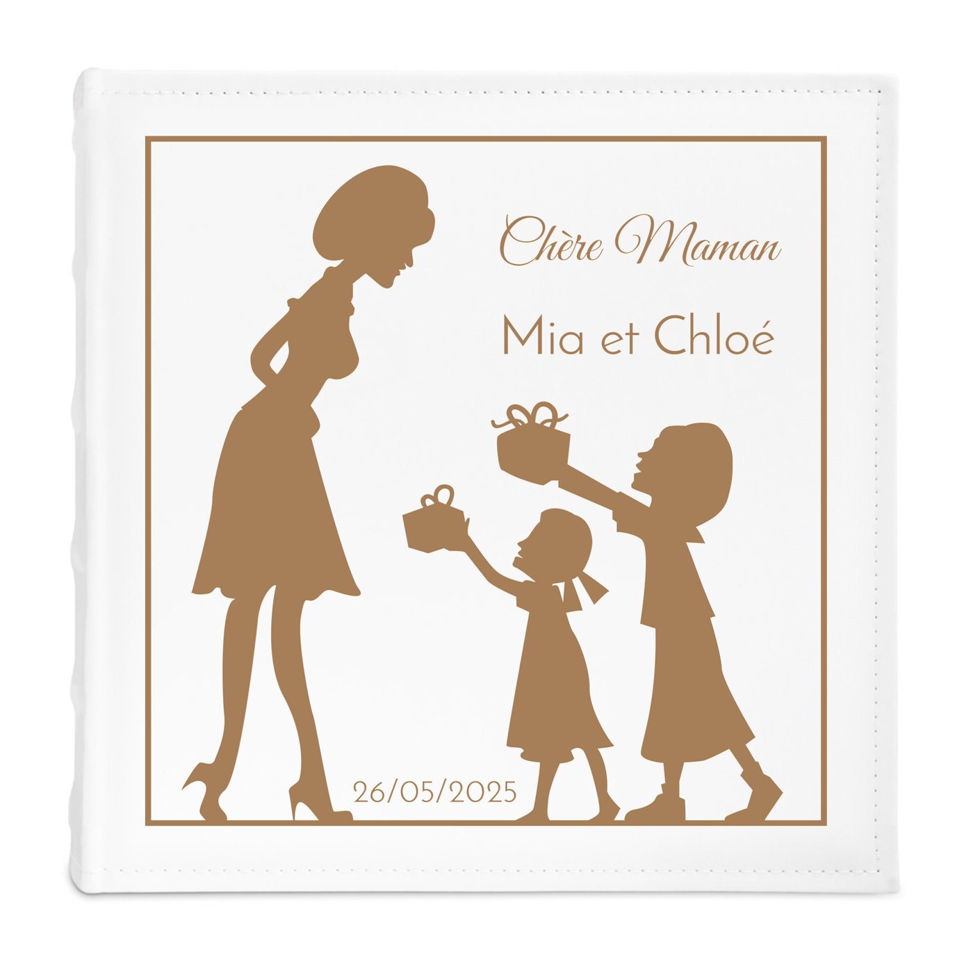 Album photo grand format avec personnalisation pour la fête des mères