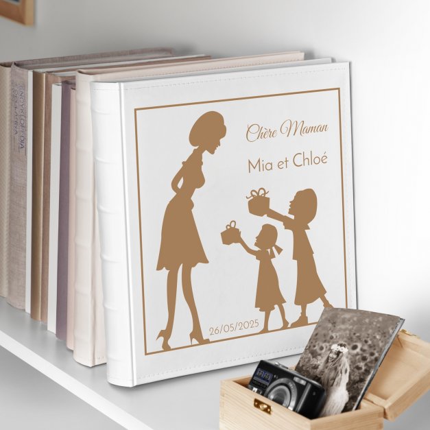 Album photo grand format avec personnalisation pour la fête des mères