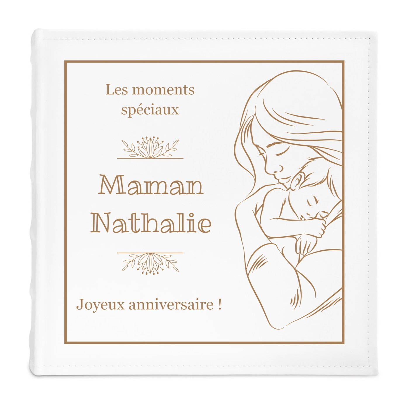 Album photo grand format avec personnalisation pour maman