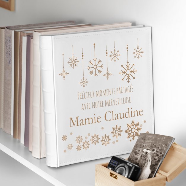 Album photo grand format avec personnalisation pour mamie pour Noël