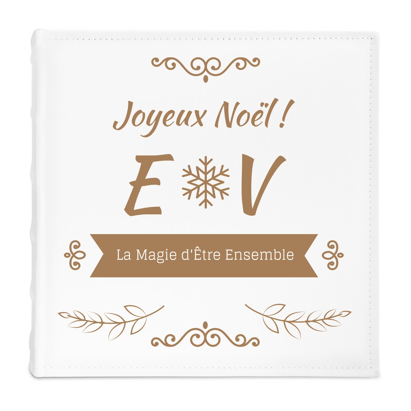 Album photo grand format avec personnalisation pour couple Joyeux Noël
