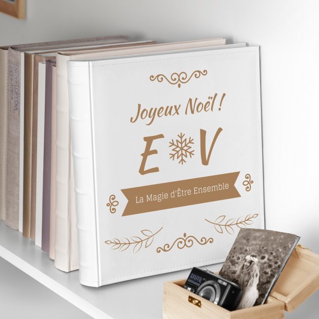 Album photo grand format avec personnalisation pour couple Joyeux Noël