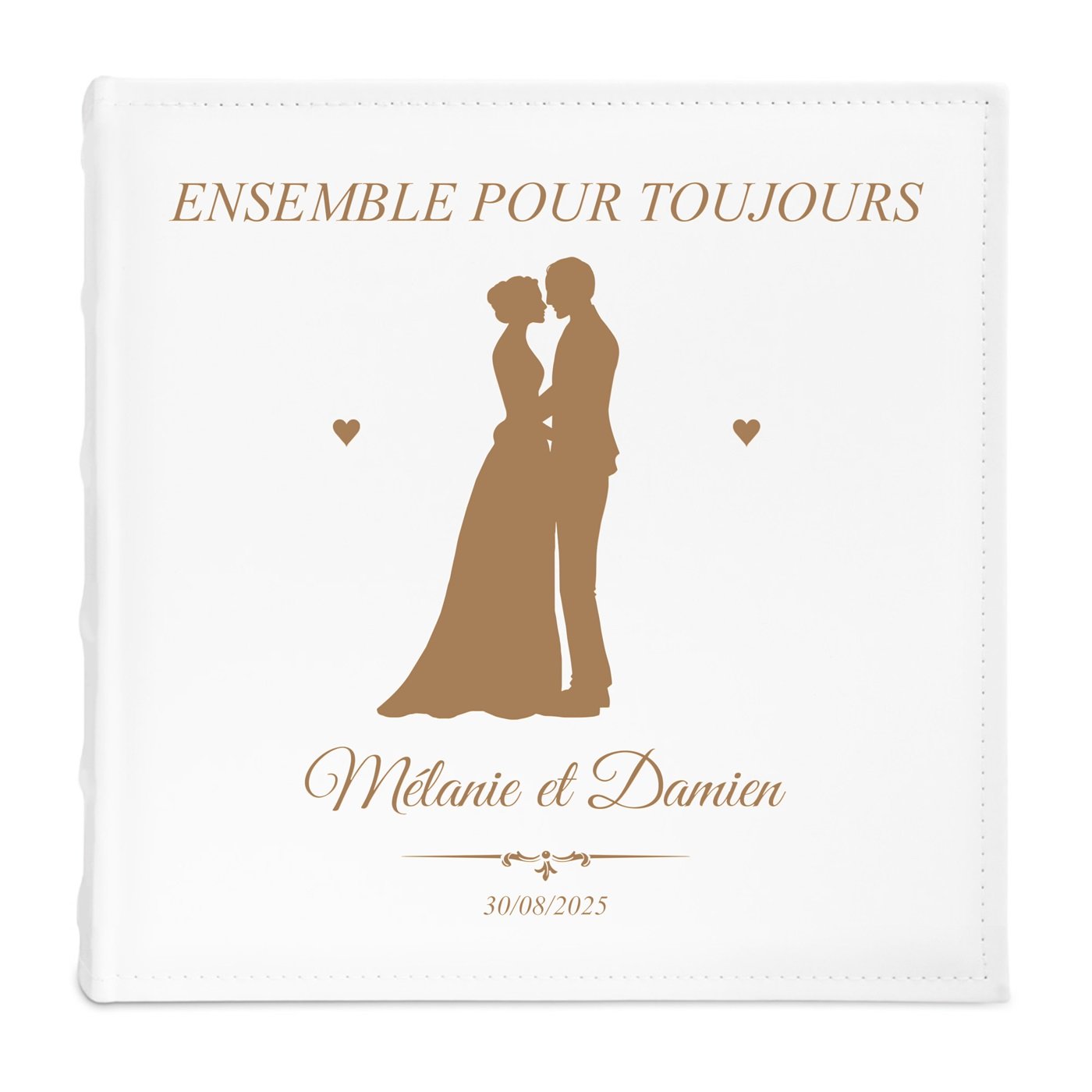 Album photo grand format avec personnalisation pour amis livre de mariage