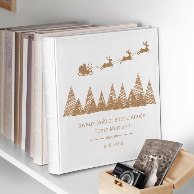 Album photo grand format avec personnalisation pour maman pour Noël