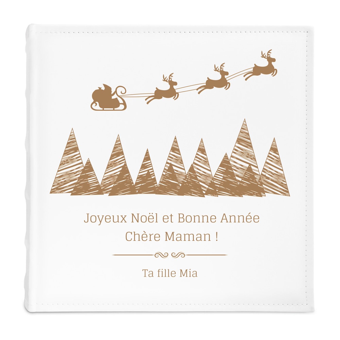 Album photo grand format avec personnalisation pour maman pour Noël