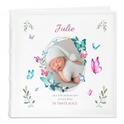 Album photo personnalisé avec impression et votre photo pour la naissance d'une nièce
