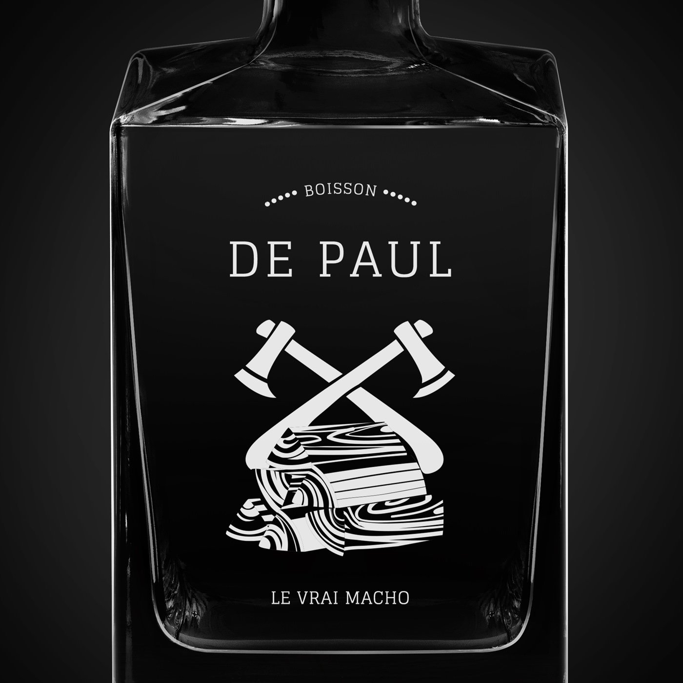 Carafe à whisky Cube avec gravure pour un vrai homme