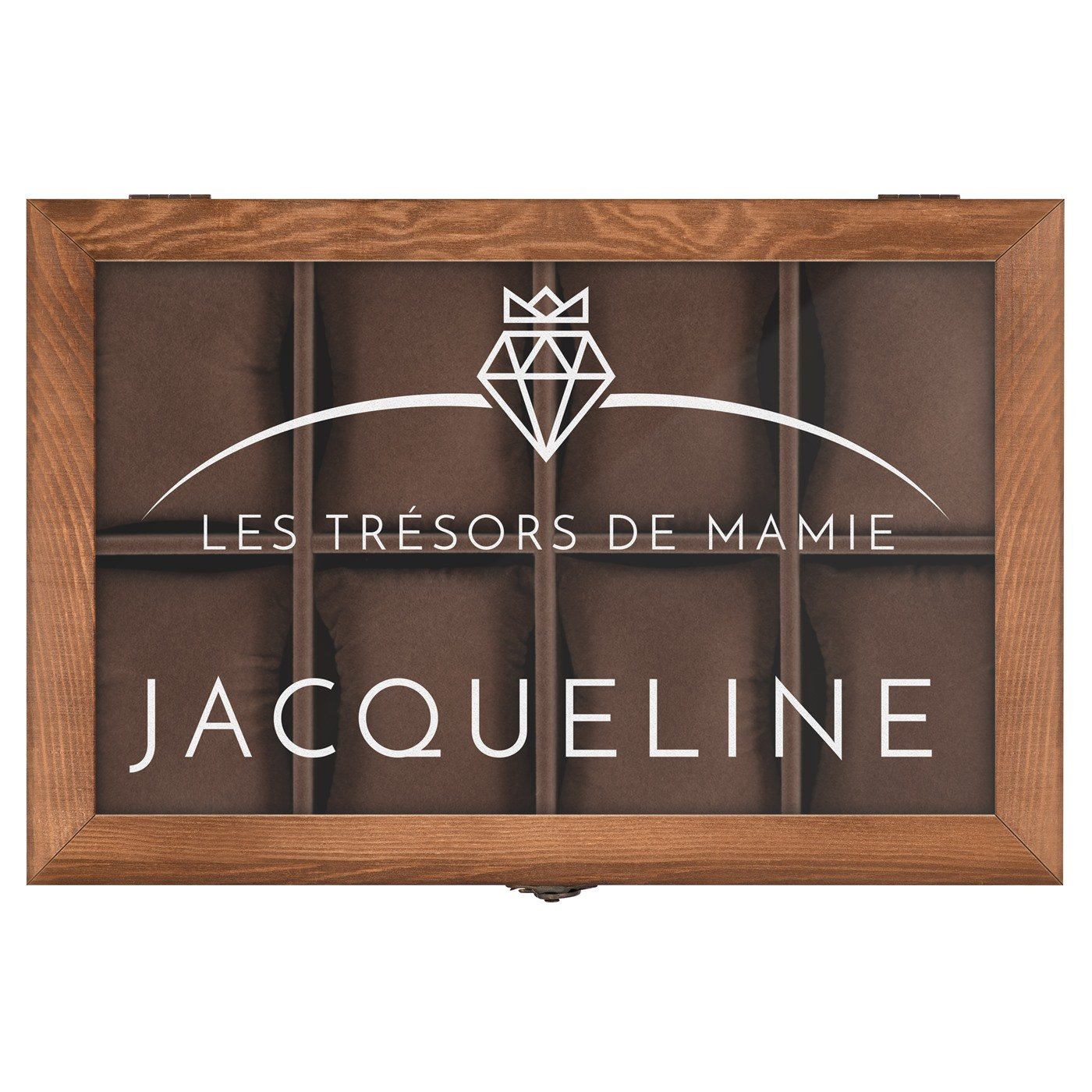 Coffret à montres et bijoux personnalisé pour la fête des grands-mères
