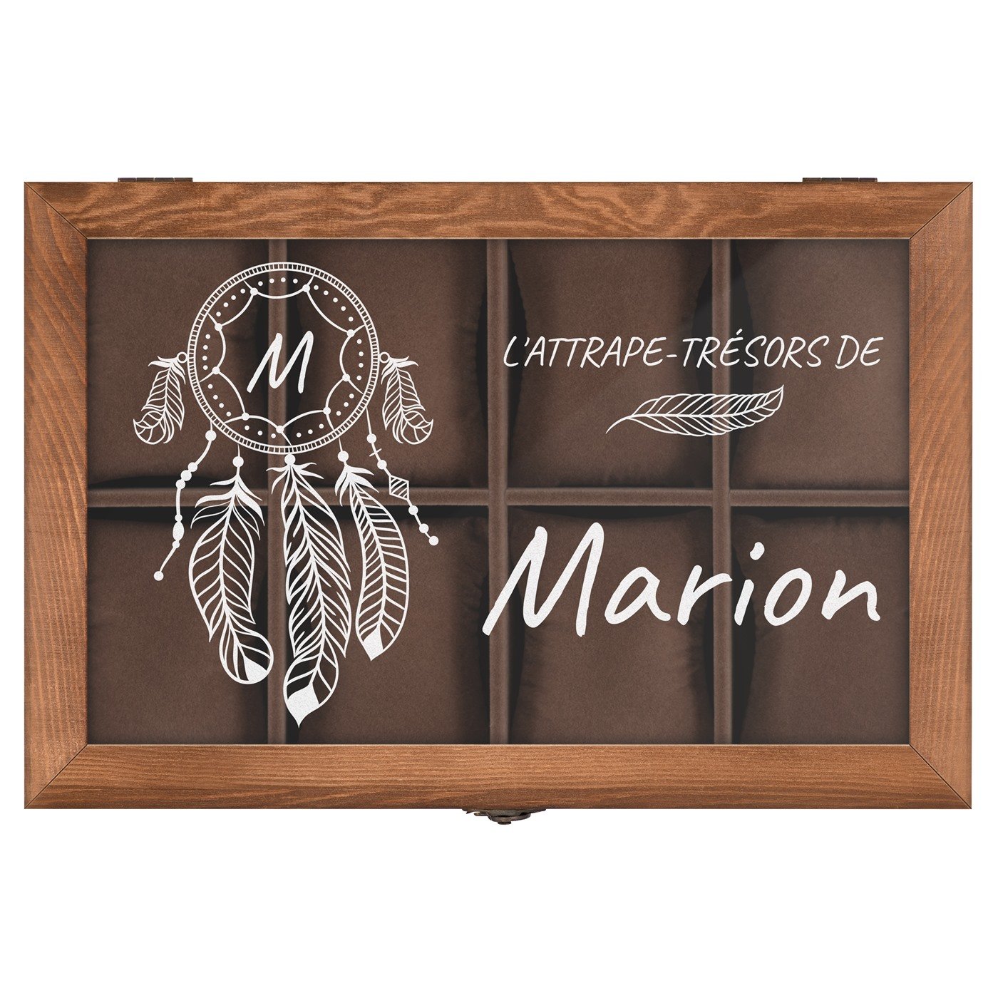 Coffret à montres et bijoux avec gravure pour une copine pour la Saint-Valentin