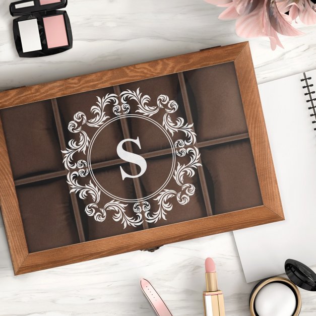 Coffret à montres et bijoux personnalisé pour l'anniversaire d'une femme