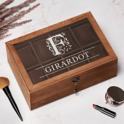 Coffret à montres et bijoux avec gravure pour l'anniversaire d'un proche