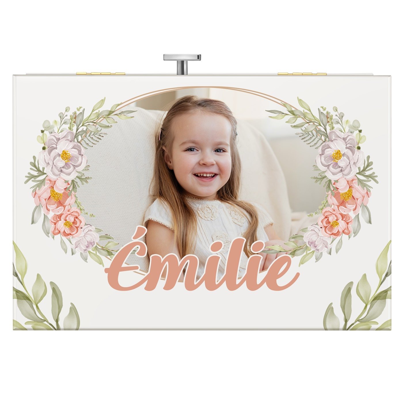 Boîte à musique pour bijoux avec votre photo imprimée pour une petite fille pour son anniversaire