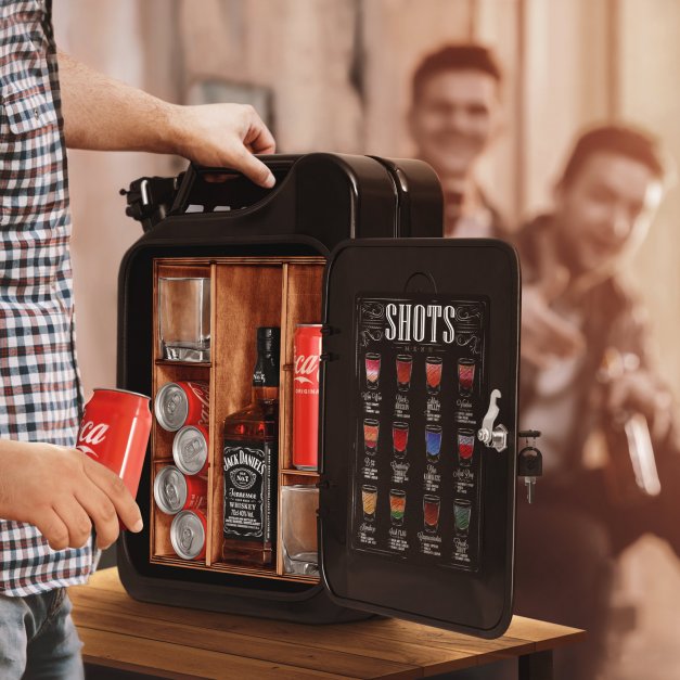 Jerrycan Minibar avec gravure pour épouse