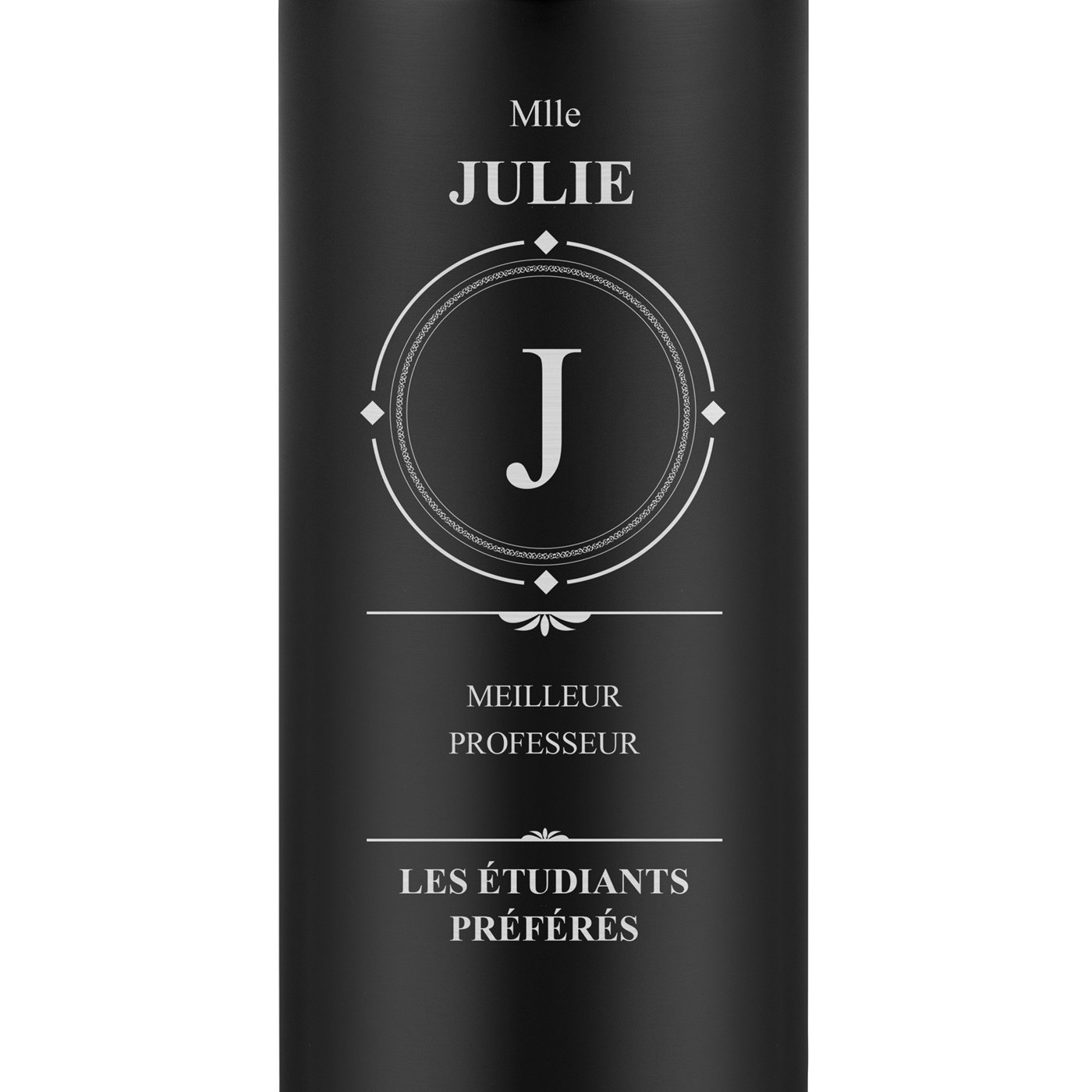 Mug thermos noir personnalisé avec un affichage LED pour une meilleure prof