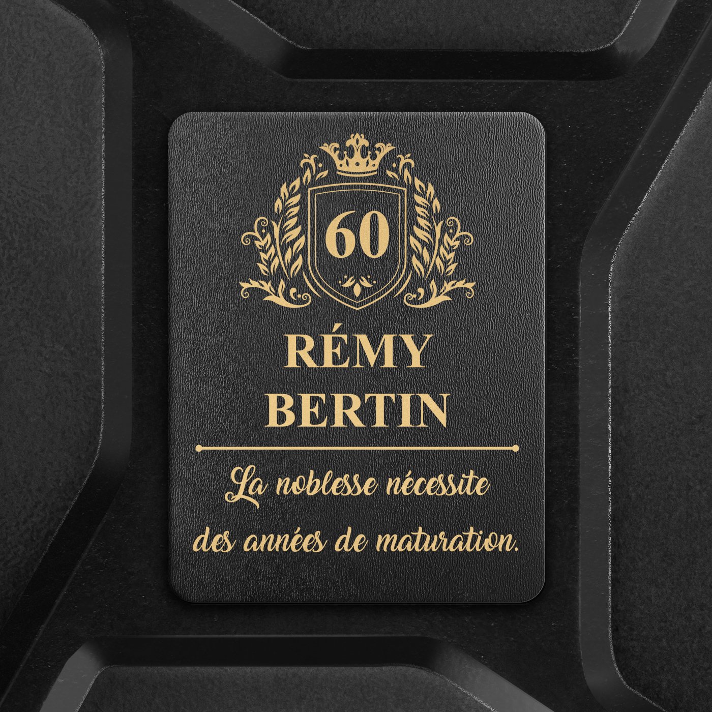 Jerrycan Minibar avec gravure pour gentleman pour 60 ans