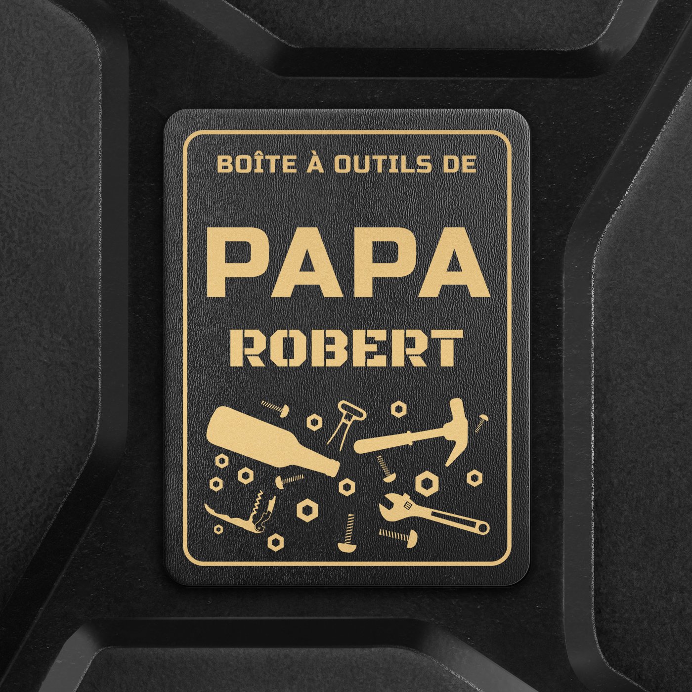 Jerrycan Minibar avec gravure pour papa bricoleur