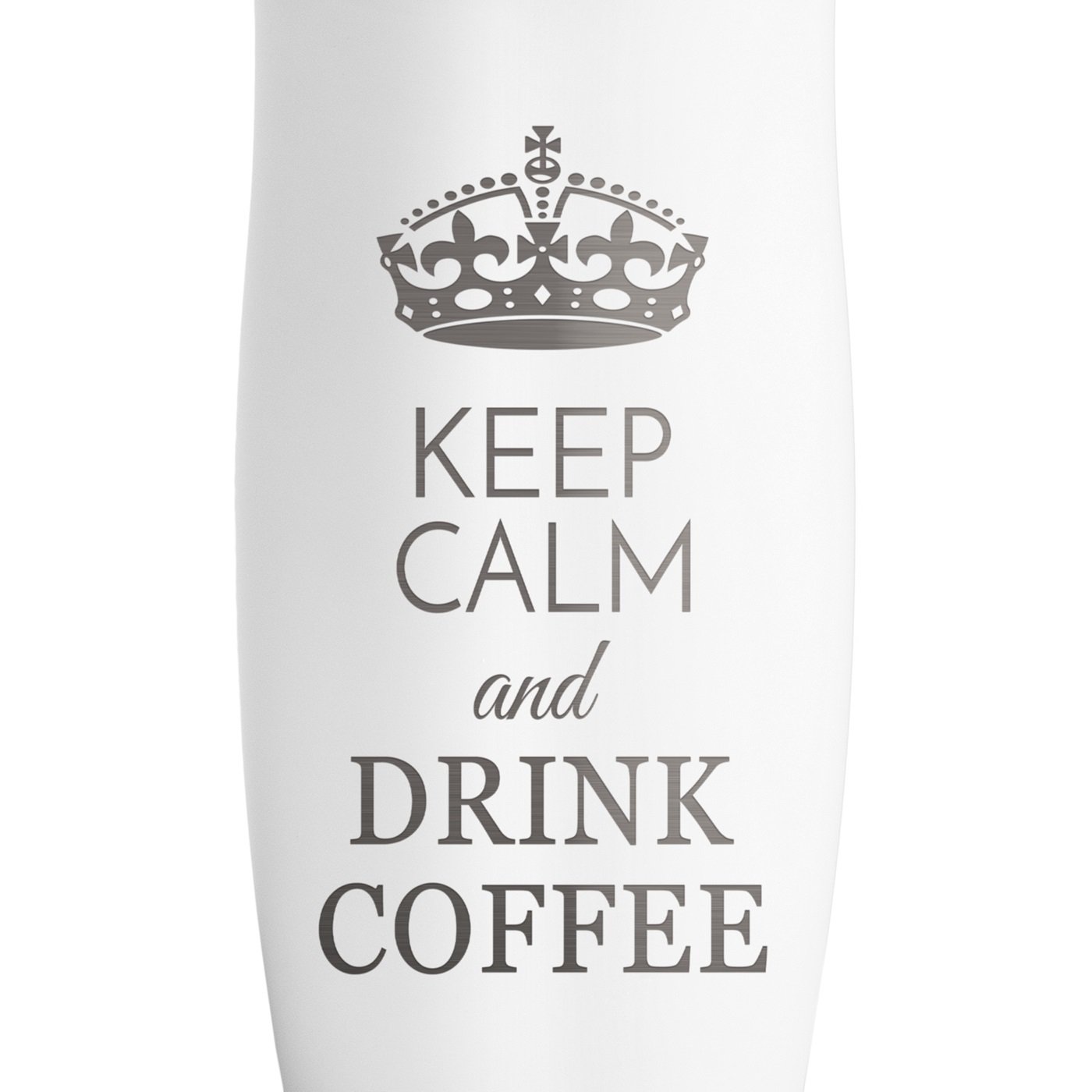 Mug Isotherme blanc avec gravure avec fermeture Quick-Press pour l'anniversaire de maman