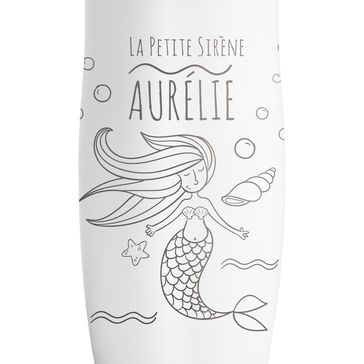 Mug isotherme blanc avec gravure avec fermeture Quick-Press pour l'anniversaire d'une fille