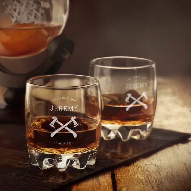 6 verres Sylvana avec gravure pour anniversaire homme