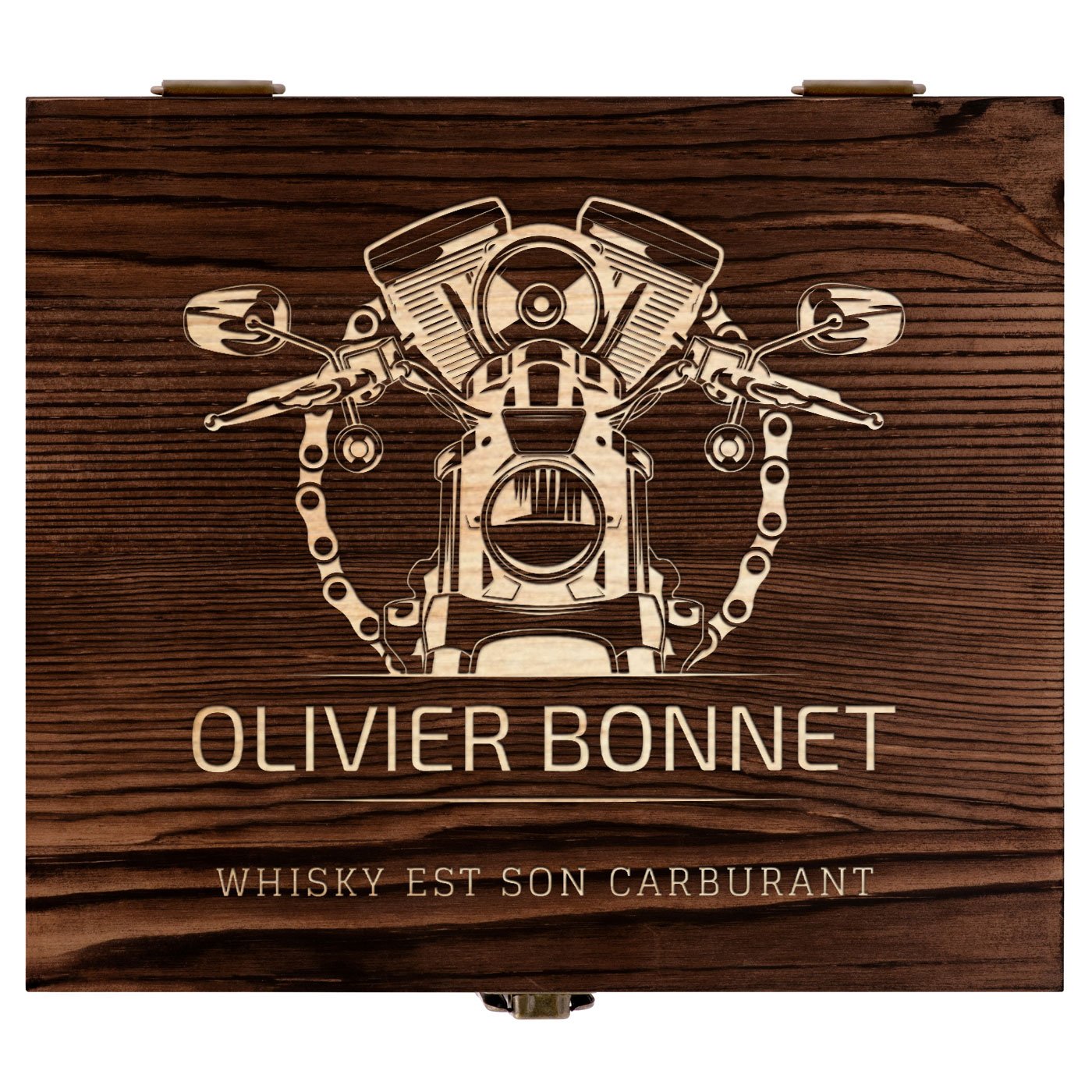 Ensemble de pierres à whisky avec 2 verres dans une boîte avec gravure pour lui pour son anniversaire
