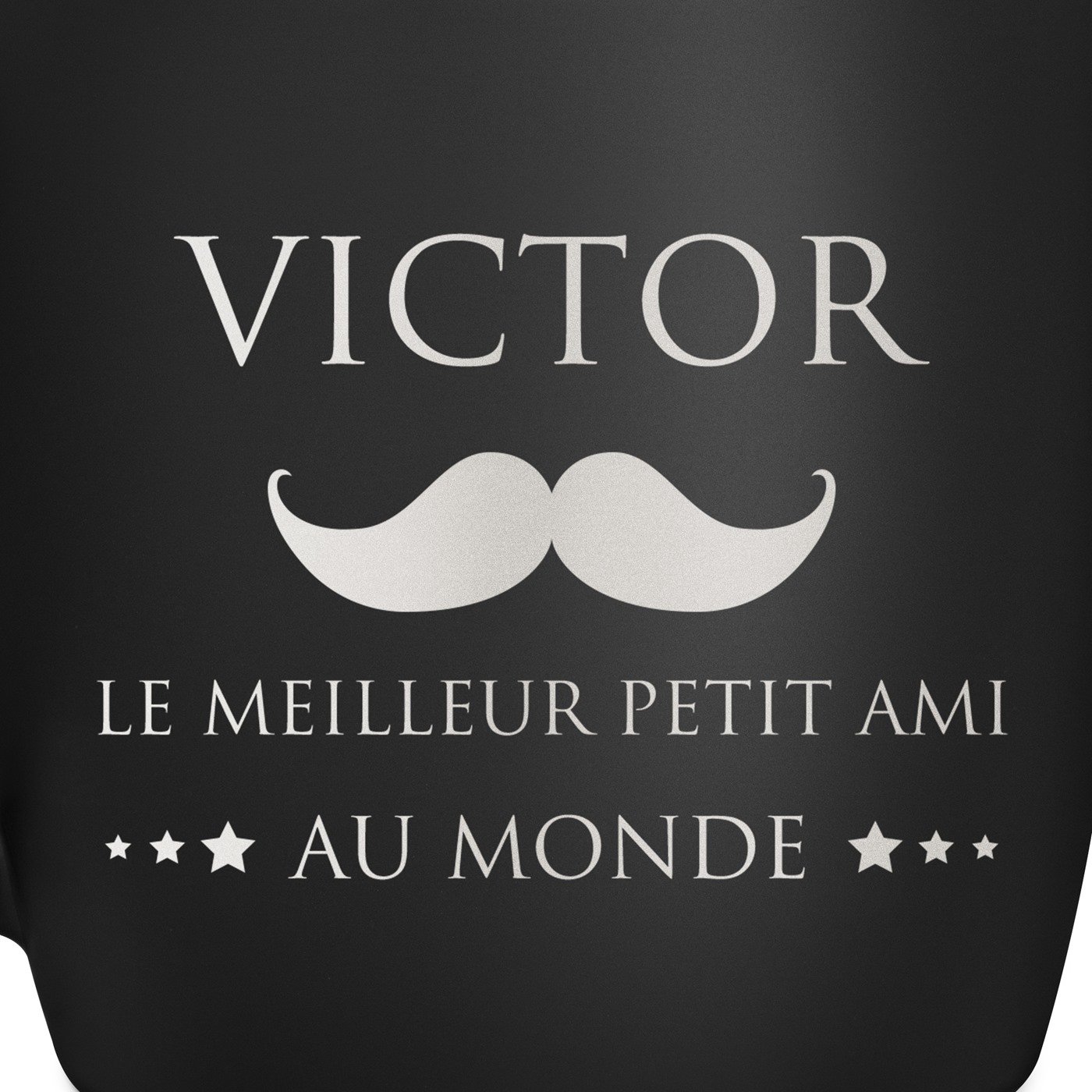 Tasse noire en céramique avec gravure pour meilleur copain petit ami saint valentin
