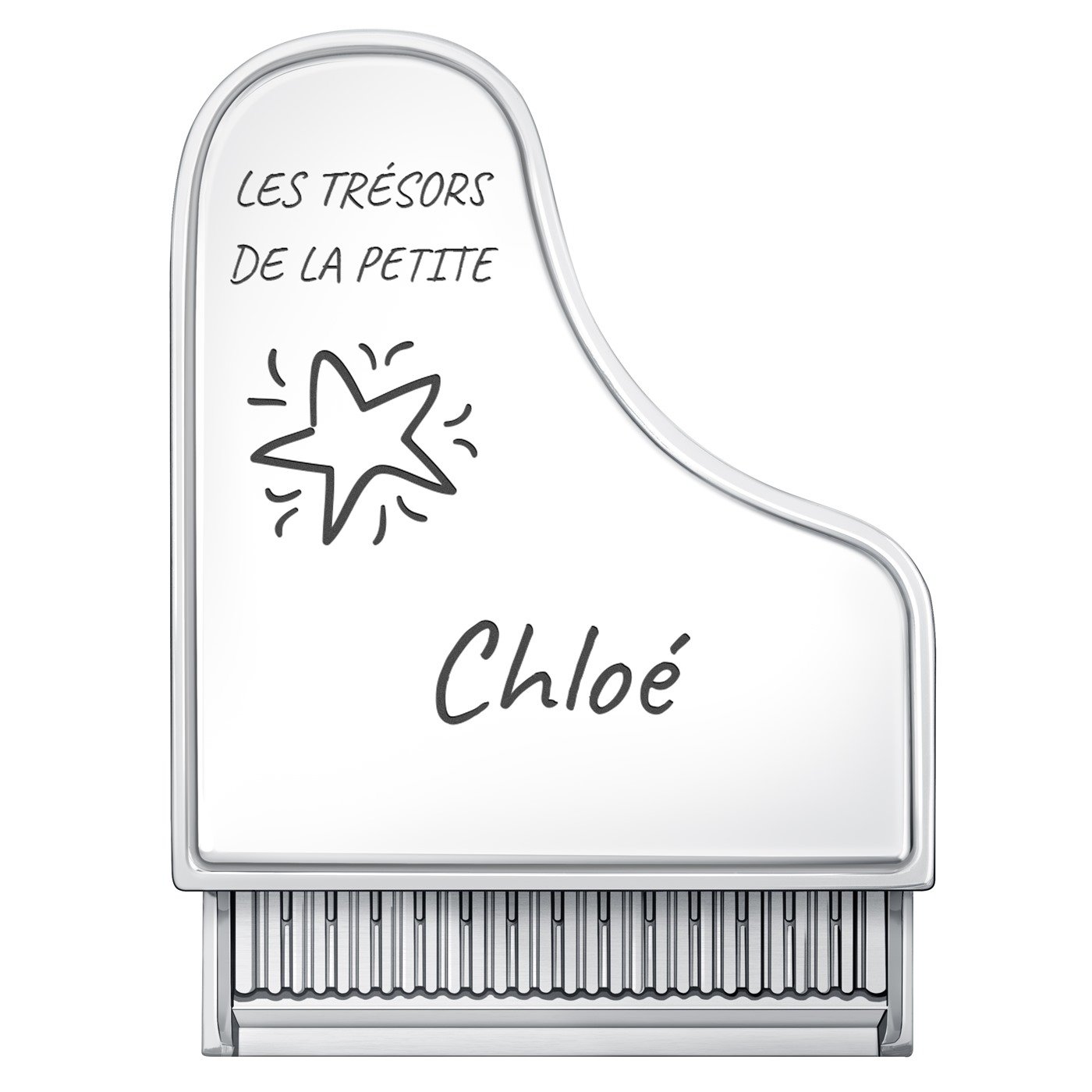 Coffret à bijoux en forme de piano avec gravure pour l'anniversaire d'une petite fille