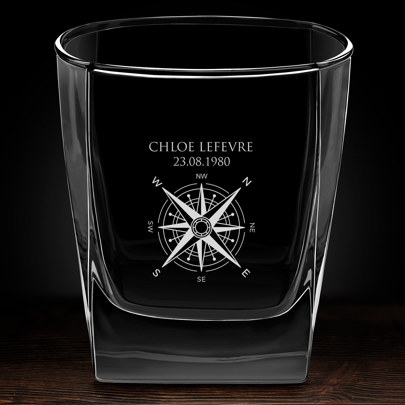 Verre à whisky avec gravure pour femme