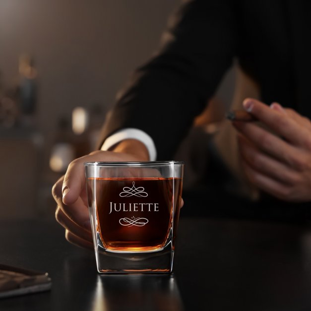 Verre à whisky avec gravure pour anniversaire homme avec un prénom
