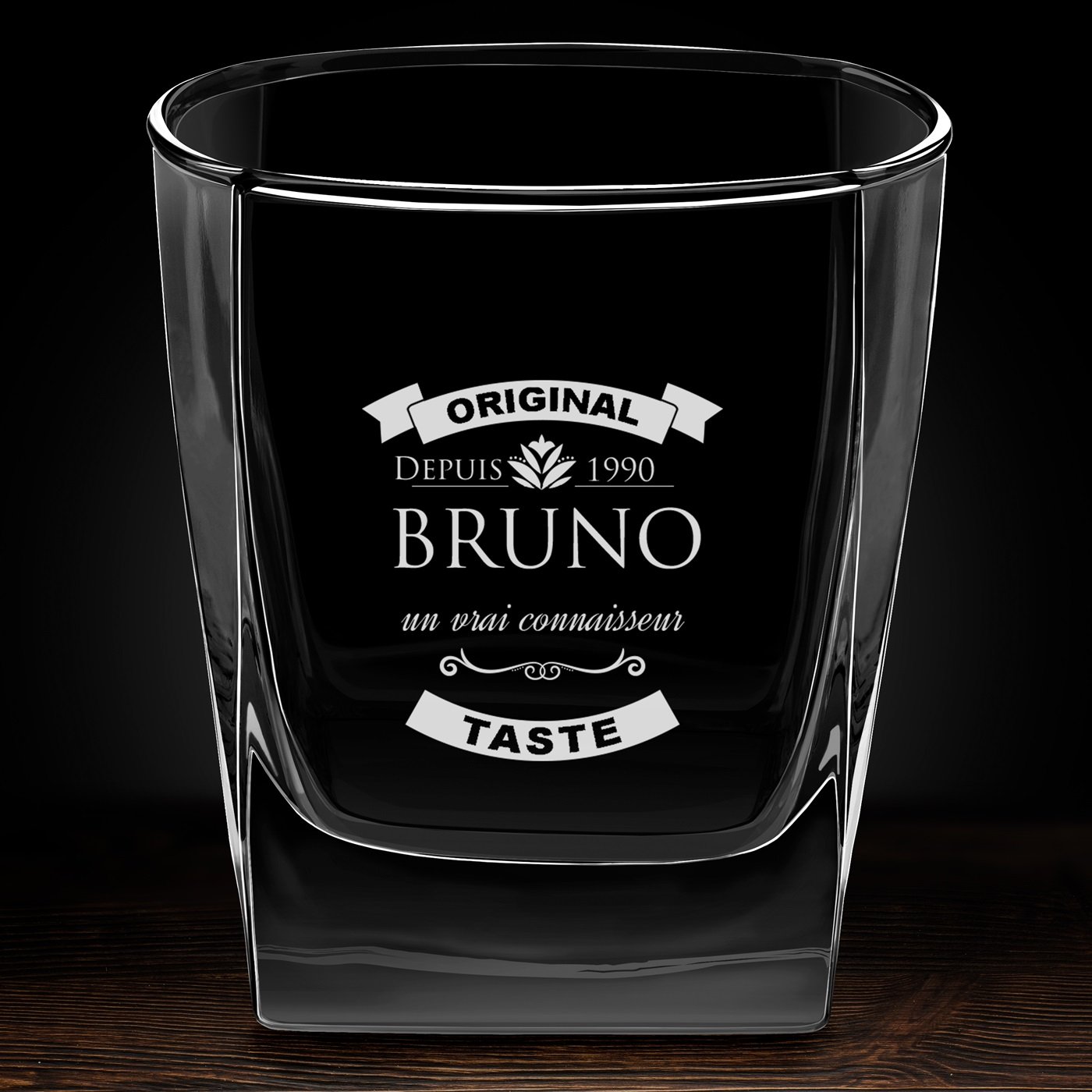 Verre à whisky avec gravure pour un vrai connaisseur