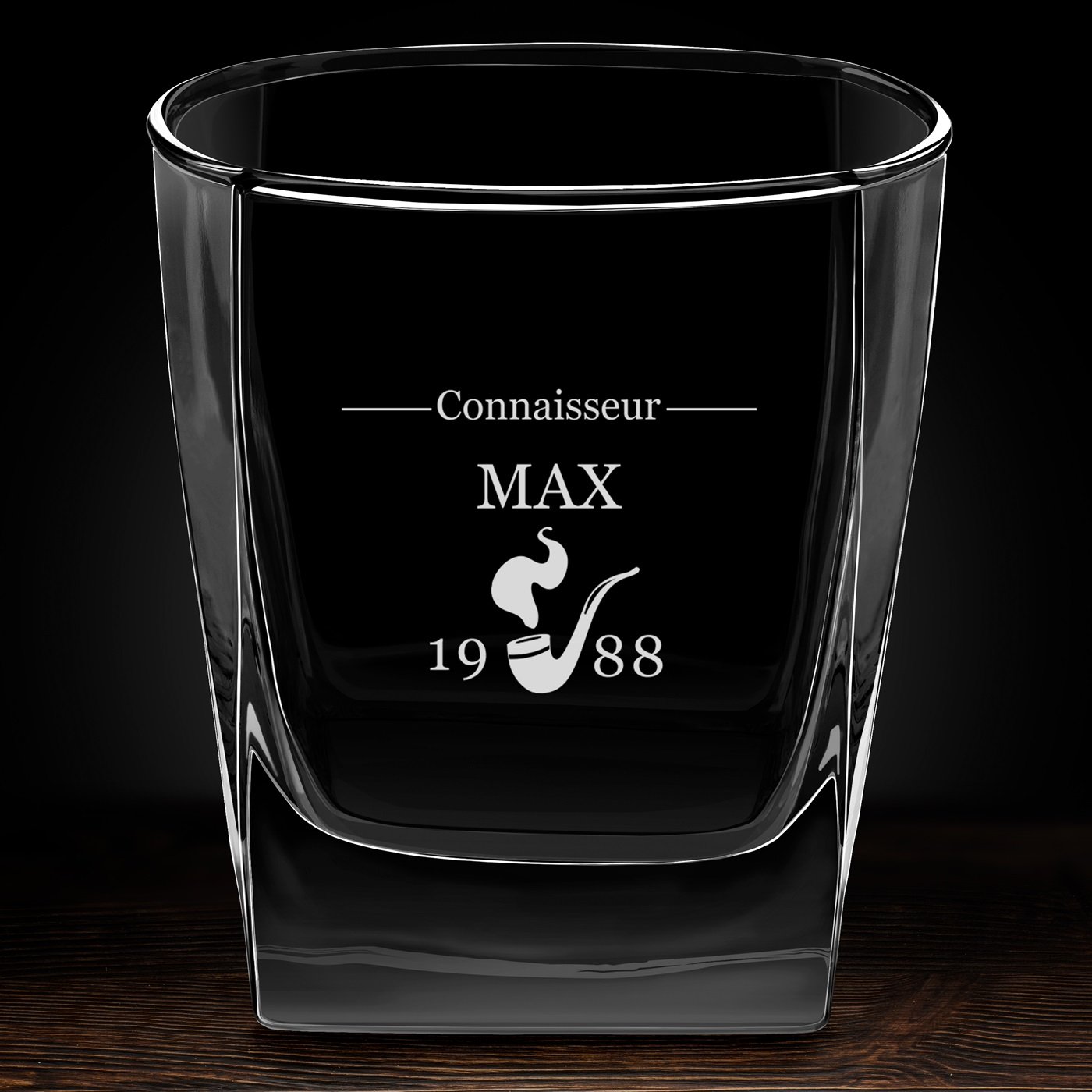 Verre à whisky avec gravure pour l'anniversaire d'un connaisseur de whisky