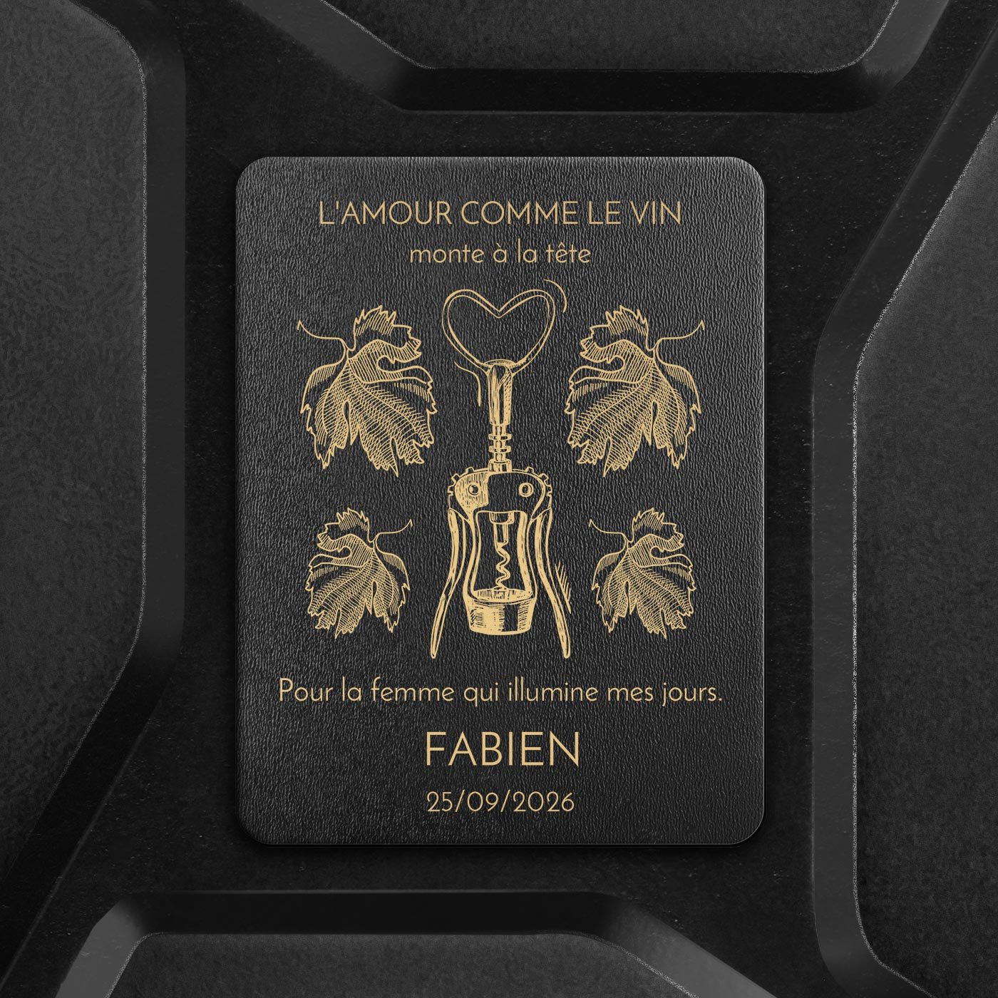 Jerrycan Minibar avec gravure pour épouse