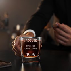 Verre à whisky avec gravure pour anniversaire homme