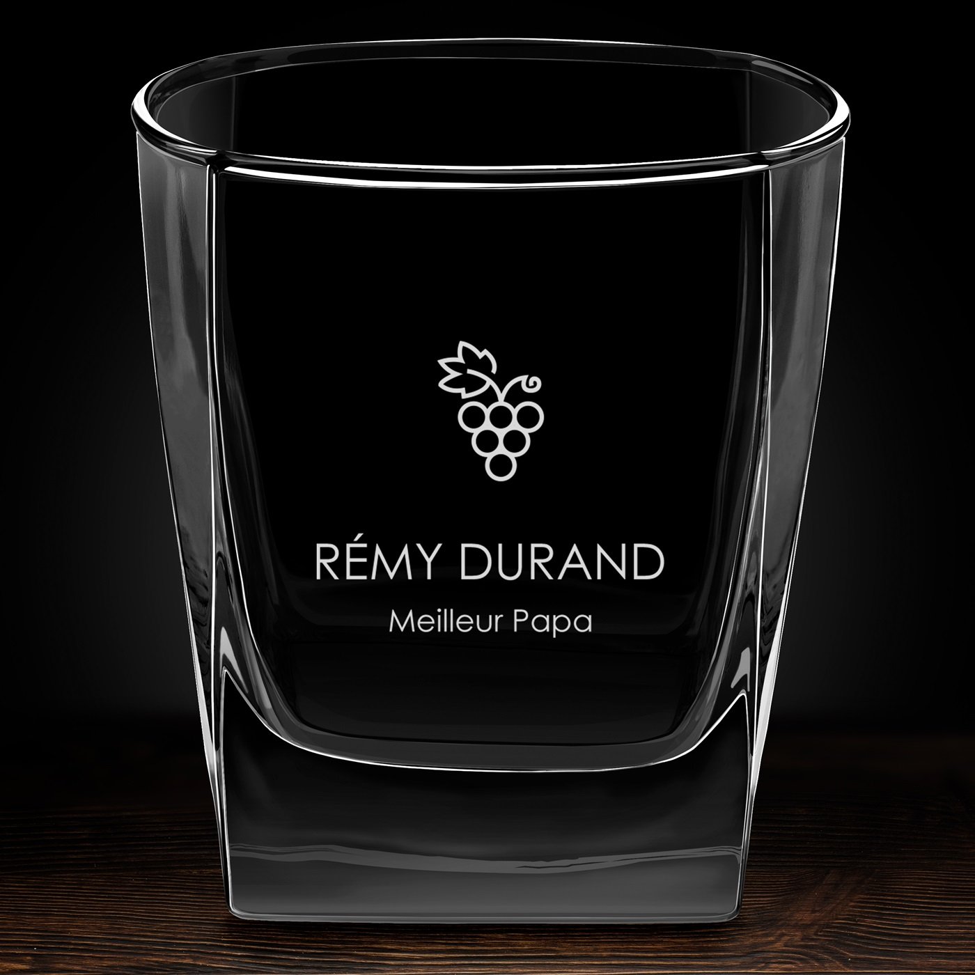 Verre à whisky avec gravure pour anniversaire papa