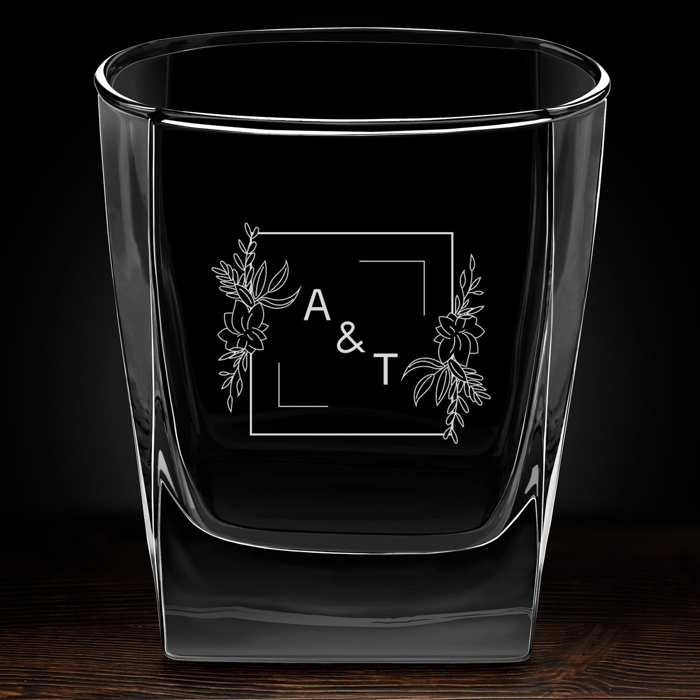 Verre à whisky avec gravure pour mariage