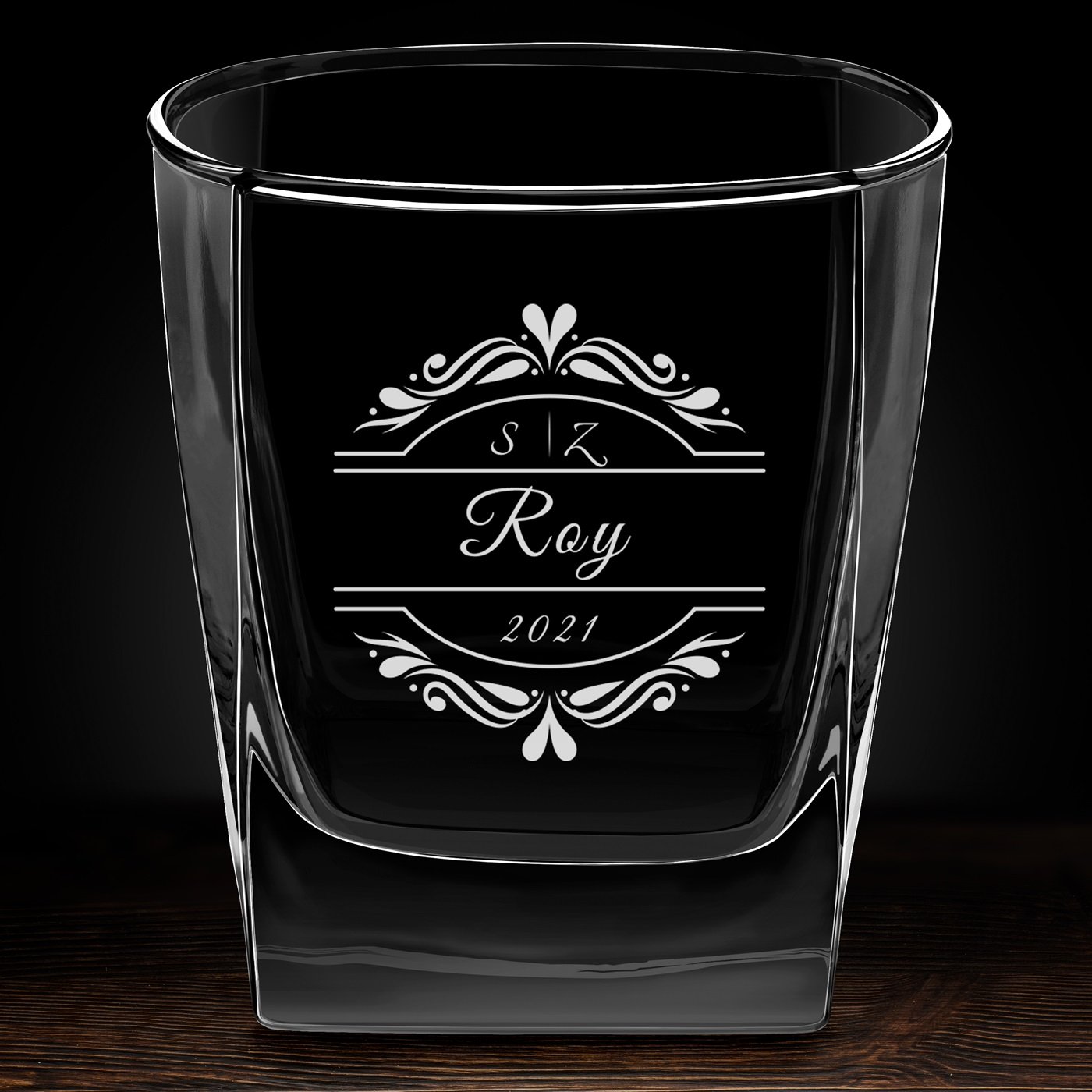 Verre à whisky avec gravure pour couple pour mariage