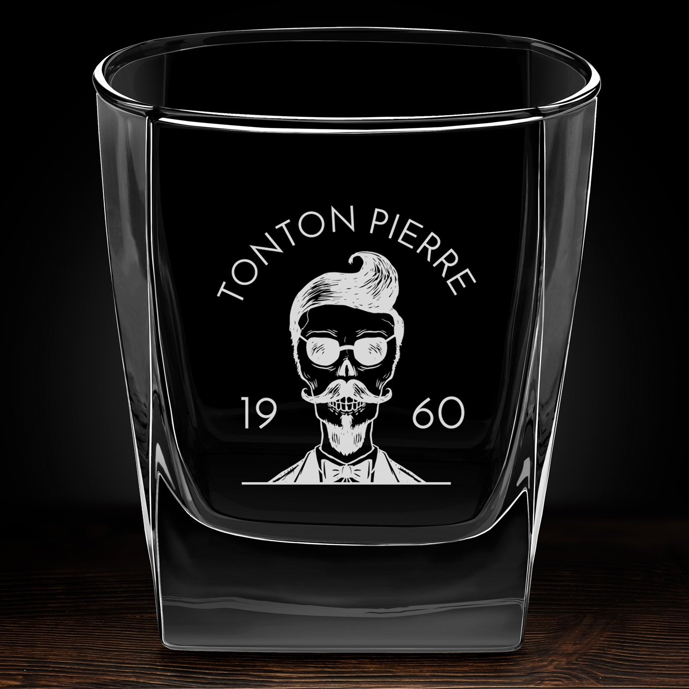 Verre à whisky avec gravure pour tonton