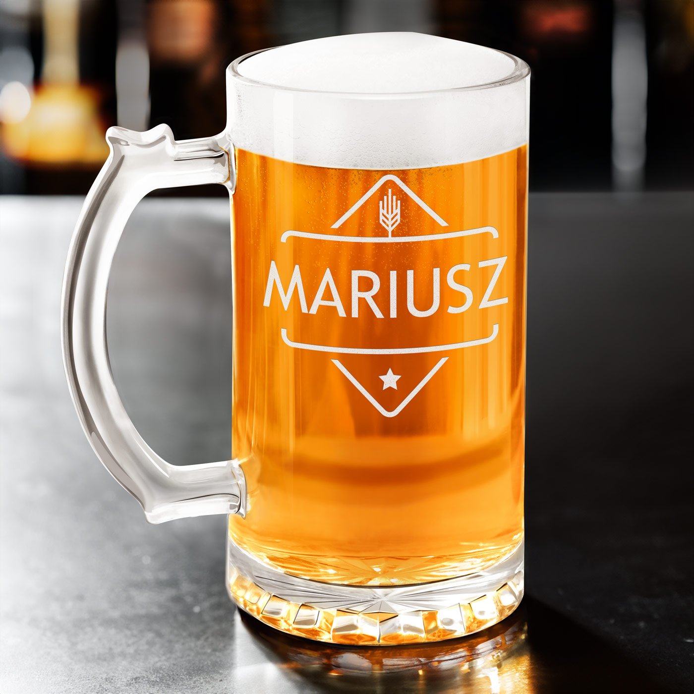 Verre à bière avec personnalisation pour un ami pour une crémaillère
